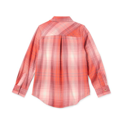 Thereabouts Little & Big Girls Long Sleeve Button-Down Shirt