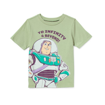Happy Threads Toddler Boys Round Neck Short Sleeve Buzz Lightyear Graphic T-Shirt