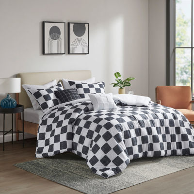 Intelligent Design Lana Checkered Midweight Comforter Set