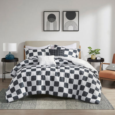 Intelligent Design Lana Checkered Midweight Comforter Set