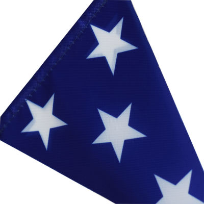 National Tree Co. 6ft Patriotic Flag Blue Gnome Garland