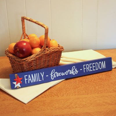 National Tree Co. 19in "Family Friends Freedom" Tabletop Decor