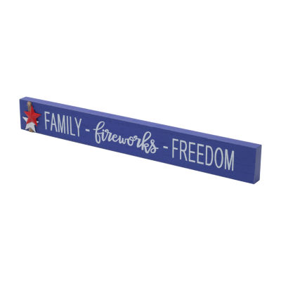 National Tree Co. 19in "Family Friends Freedom" Tabletop Decor