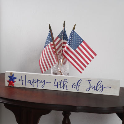 National Tree Co. 19in "Happy 4th Of July" Tabletop Decor