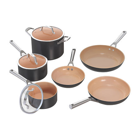 Ninja Premium Ceramic 9-pc. Cookware Set, One Size, Gray