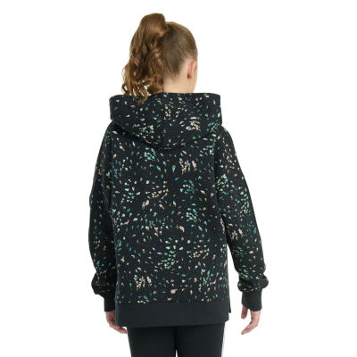 adidas Big Kid Girls Long Sleeve Embroidered Fleece Active Hoodie