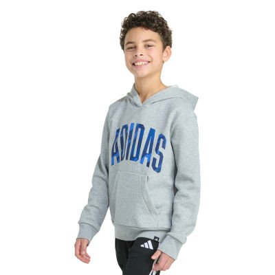 adidas Big Kid Boys Long Sleeve Fleece Hoodie