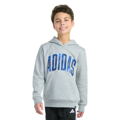 adidas Big Kid Boys Long Sleeve Fleece Hoodie