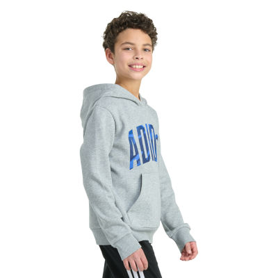 adidas Big Kid Boys Long Sleeve Fleece Hoodie