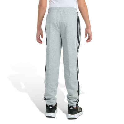 adidas Big Kid Boys Drawstring Waist Tapered Mid Rise Regular Fit Jogger Pant