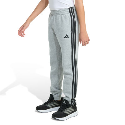 adidas Big Kid Boys Drawstring Waist Tapered Mid Rise Regular Fit Jogger Pant