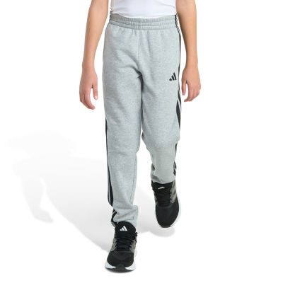 adidas Big Kid Boys Drawstring Waist Tapered Mid Rise Regular Fit Jogger Pant