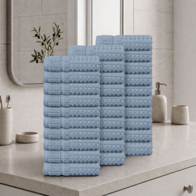Home Weavers Inc Willow Collection 100% Cotton Zero Twist 30-pc. Quick Dry Washcloth