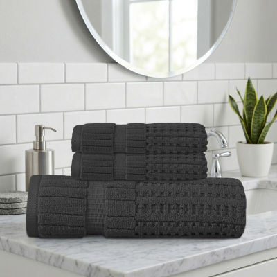 Home Weavers Inc Willow Collection 100% Cotton Zero Twist Super Absorbent 3-pc. Quick Dry Bath Towel Set