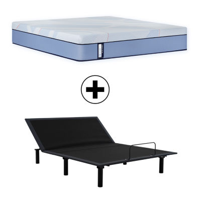 Sealy Posturepedic Ripley 13" Hybrid Plush Tight Top - Mattress + Adjustable Base