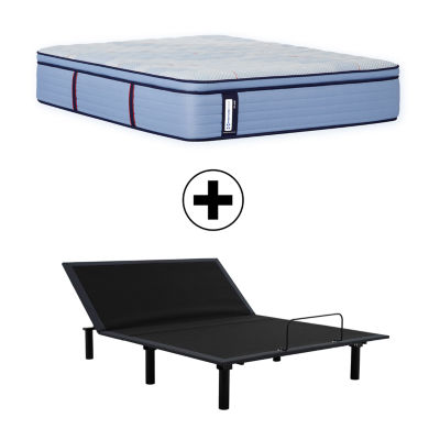 Sealy Posturepedic Ripley 15" Medium Pillow Top - Mattress + Adjustable Base
