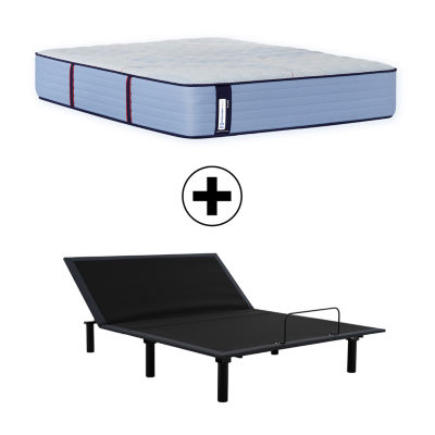 Sealy Posturepedic Ripley 13" Plush Tight Top - Mattress + Adjustable Base