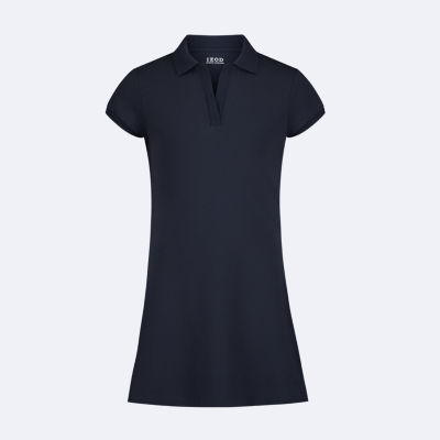 IZOD Womens Juniors Short Sleeve Shirt Dress