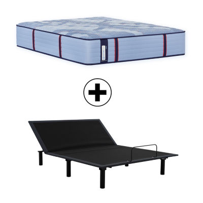 Sealy Posturepedic Gatemore 14" Firm Tight Top - Mattress + Adjustable Base