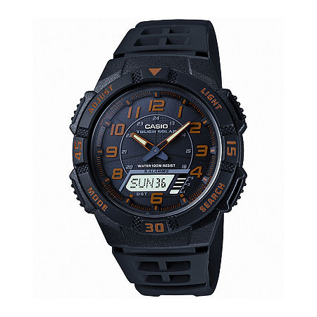 Casio Mens Black Strap Watch Aqs800w-1b2vcf, One Size