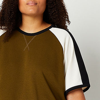 Sports Illustrated Womens Crew Neck Short Sleeve T-Shirt Plus