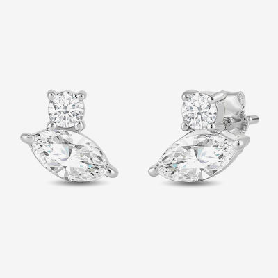 (F / Si2) 1/2 CT. T.W. Lab Grown White Diamond 10K or 14K Gold 5.9mm Stud Earrings