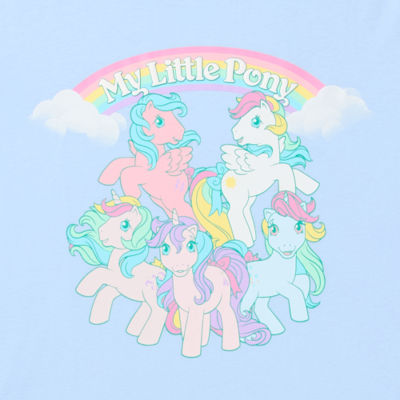 Juniors Boyfriend Womens Crew Neck Short Sleeve My Little Pony Graphic T-Shirt