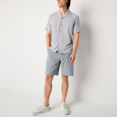 Xersion Mens Short Sleeve Button-Down Shirt