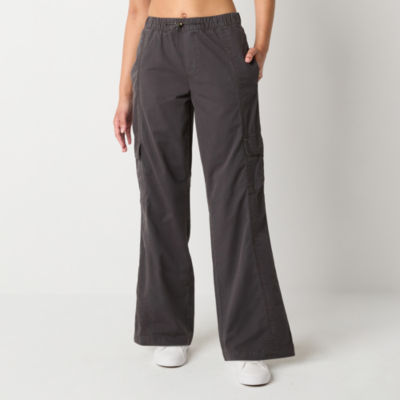 Arizona Womens Low Rise Wide Leg Cargo Pant-Juniors