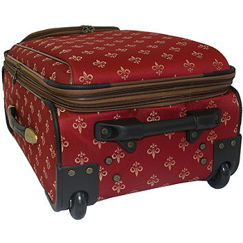American Flyer Fleur De Lis 4-Piece Luggage Set - Red
