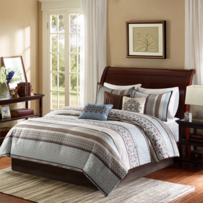 Madison Park Harvard 7-pc. Jacquard Comforter Set