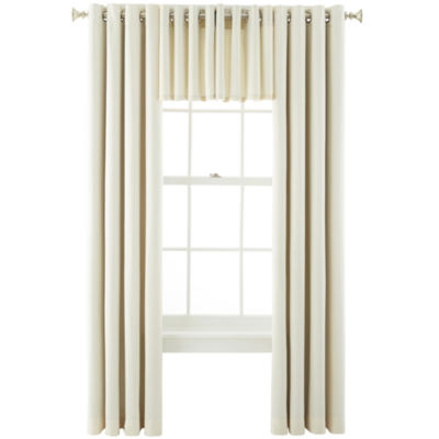 JCPenney Home Kathryn Grommet Top Energy Saving Light-Filtering Single Curtain Panel