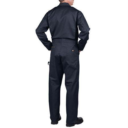 Dickies Deluxe Blended Mens Extra Tall Stain Resistant Long Sleeve Workwear Coveralls, 2x-large X-tall Extra Long, Blue