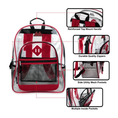 Summit Ridge Delux Clear Backpack With Mesh