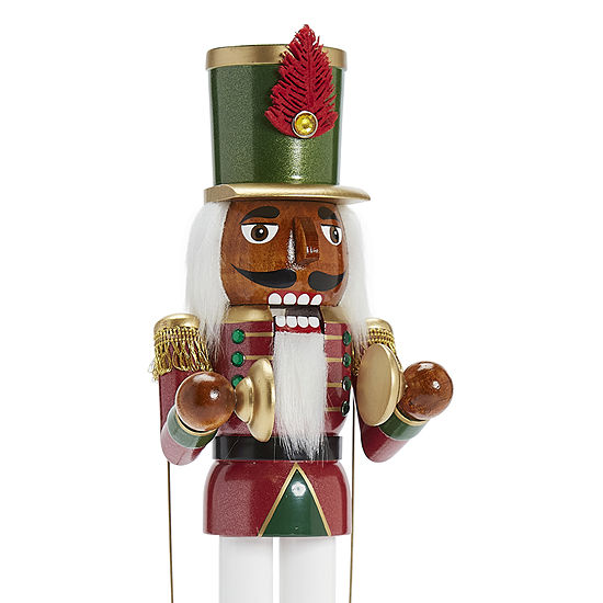 North Pole Trading Co. 14" African American Musical Christmas Nutcracker