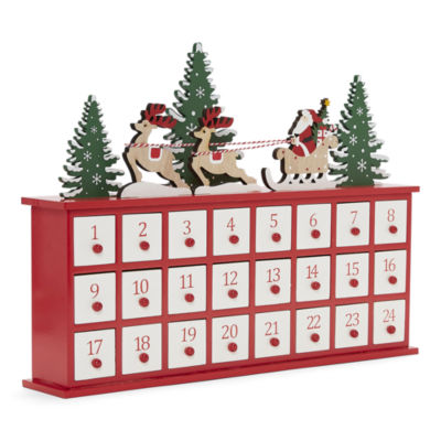 North Pole Trading Co. North Pole Village Santa Sled Christmas Advent