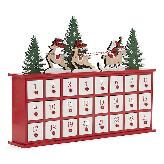 North Pole Trading Co. North Pole Village Santa Sled Christmas Advent Calendar