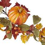 Layerings Autumn Market 6' Leaves & Pumpkin Garland