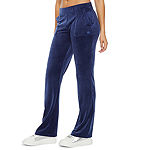 Juicy By Juicy Couture Juicy Velour Track Suit Womens Mid Rise Straight Sweatpant