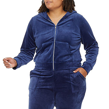 Juicy By Juicy Couture Womens Plus Velour Zip Up Hoodie - JCPenney