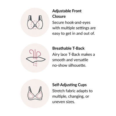 Glamorise® Soft Cotton T-Back Comfort Bra -1908