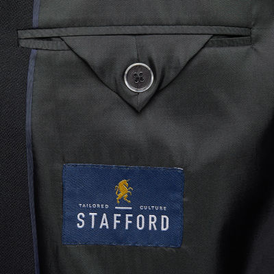 Stafford Coolmax All Season Mens Big and Tall Stretch Fabric Regular Fit Sport Coat