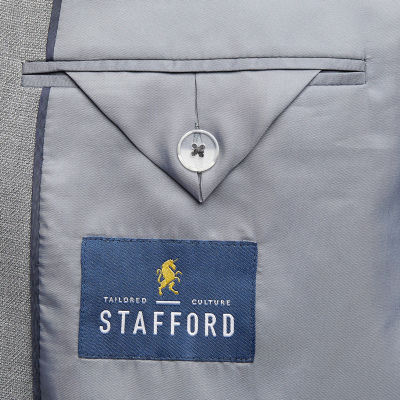 Stafford Coolmax All Season Mens Big and Tall Stretch Fabric Regular Fit Sport Coat
