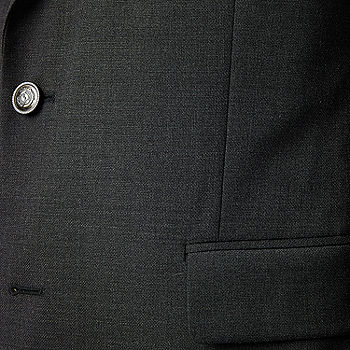 Essentials Men's Long-Sleeve Classic-Fit Button-Front Stretch Blazer