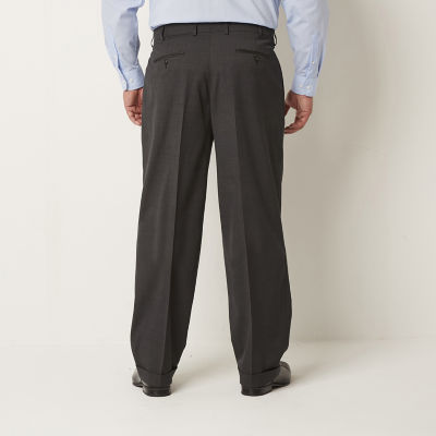 Stafford Coolmax All Season Ecomade Mens Big and Tall Classic Fit Pleated Front Suit Pants