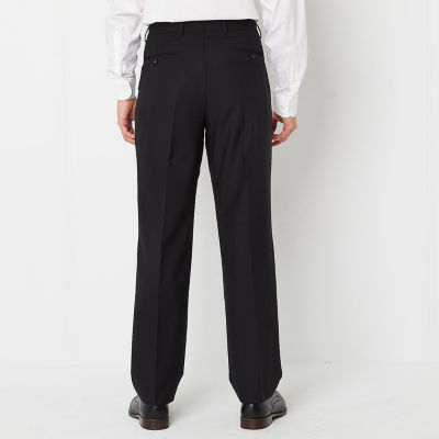 Stafford Signature Smart Wool Mens Big and Tall Stretch Fabric Classic Fit Flat Front Suit Pants