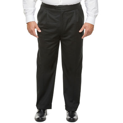 Stafford Coolmax Mens Big and Tall Classic Fit Tuxedo Pants, Color ...