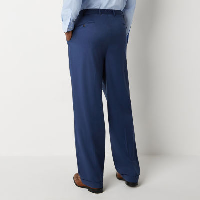 Stafford Signature Coolmax Mens Big and Tall Stretch Fabric Classic Fit Pleated Front Suit Pants