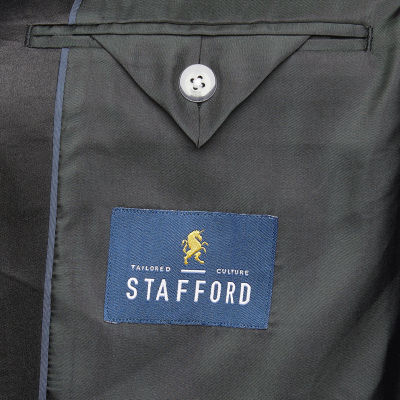 Stafford Coolmax All Season Ecomade Mens Big and Tall Classic Fit Tuxedo Jacket
