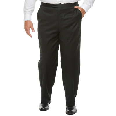 Stafford Coolmax Mens Big and Tall Classic Fit Tuxedo Pants